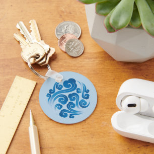 traditional Chinese auspicious cloud pattern Keychain
