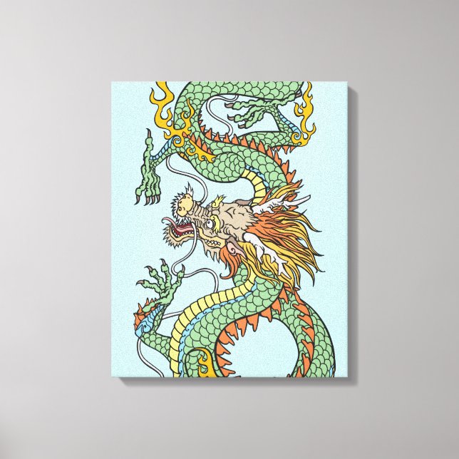 Traditional Chinese dragon Canvas Print (Front)