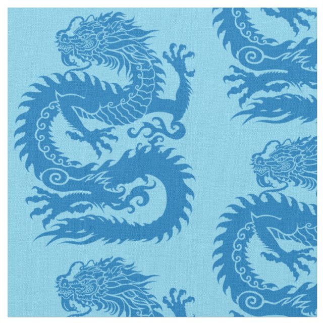 Traditional Chinese dragon Fabric (Close Up)