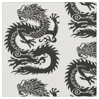 Traditional Chinese dragon Fabric