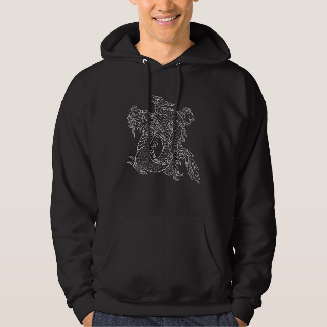 Traditional Chinese Dragon Symbol Of Power and Str Hoodie (Front)