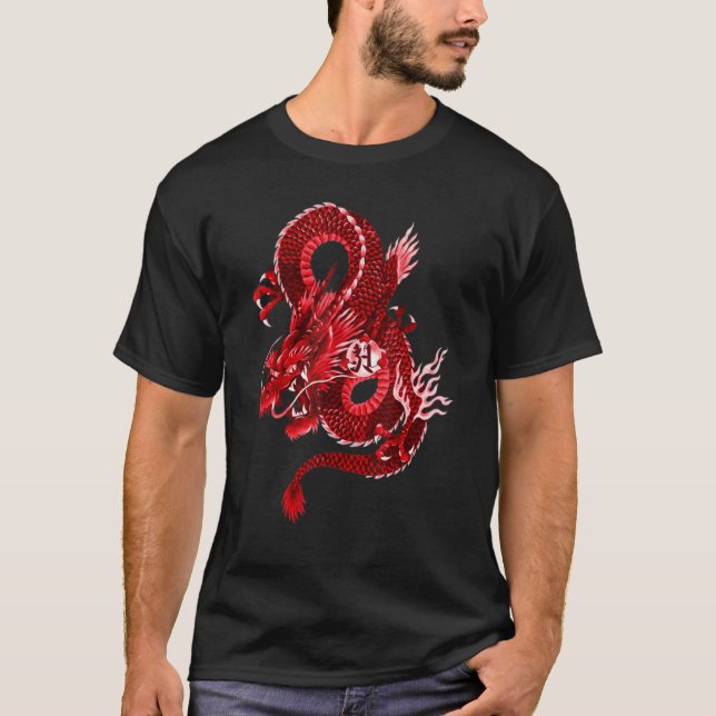 Traditional Chinese Dragon Symbol Of Power T-Shirt (Front)