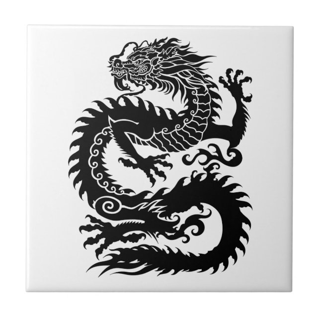 Traditional Chinese dragon Tile (Front)