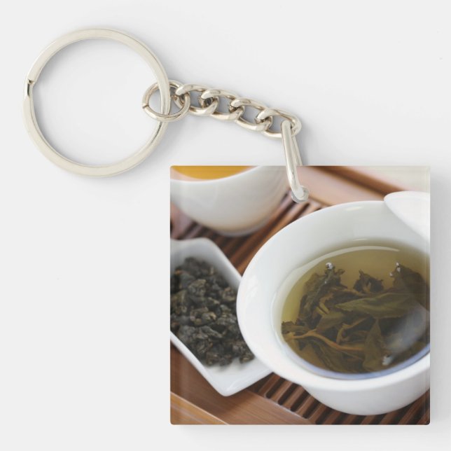 Traditional Chinese tea ceremony: oolong tea Keychain (Front)
