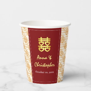 Traditional Chinese wedding peranakan  Paper Cups