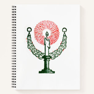 Traditional Christmas Candle Notebook
