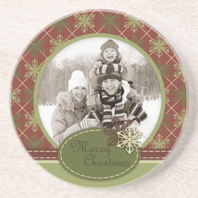 Traditional Christmas Coaster (Front)