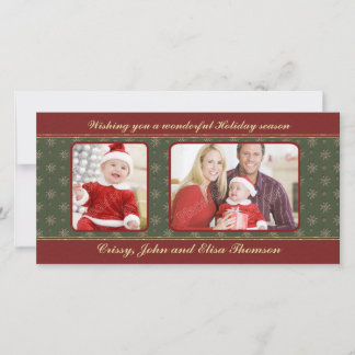 Traditional Christmas Design Holiday Card