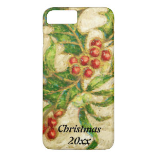 Traditional Christmas Holly with Berries Case-Mate iPhone Case
