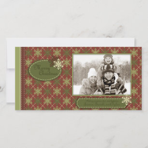 Traditional Christmas Photo Card