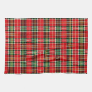 Traditional Christmas Plaid Kitchen Towel