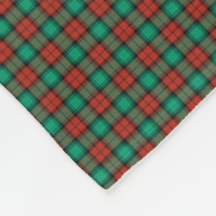 Traditional Christmas Plaid Pattern Fleece Blanket