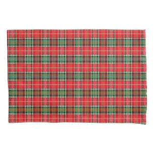 Traditional Christmas Plaid Pillowcase