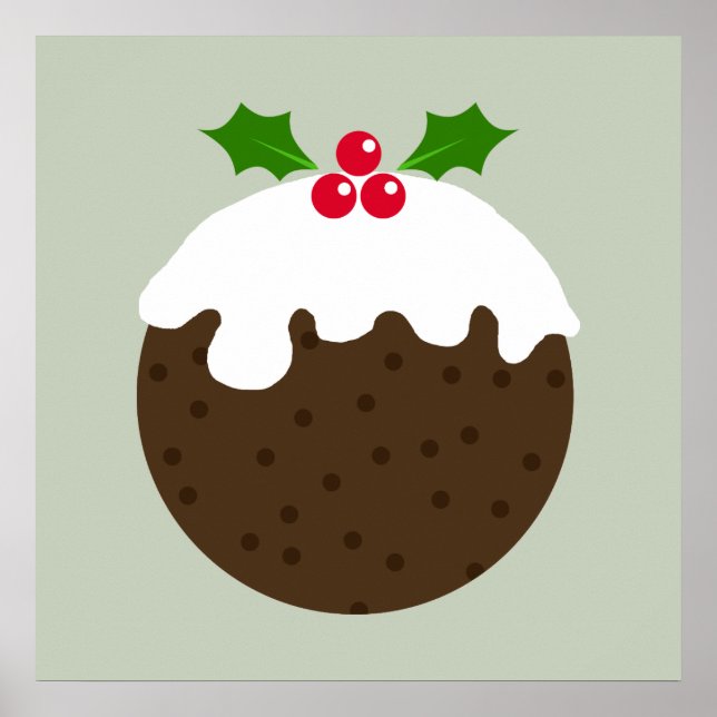 Traditional Christmas pudding poster (Front)