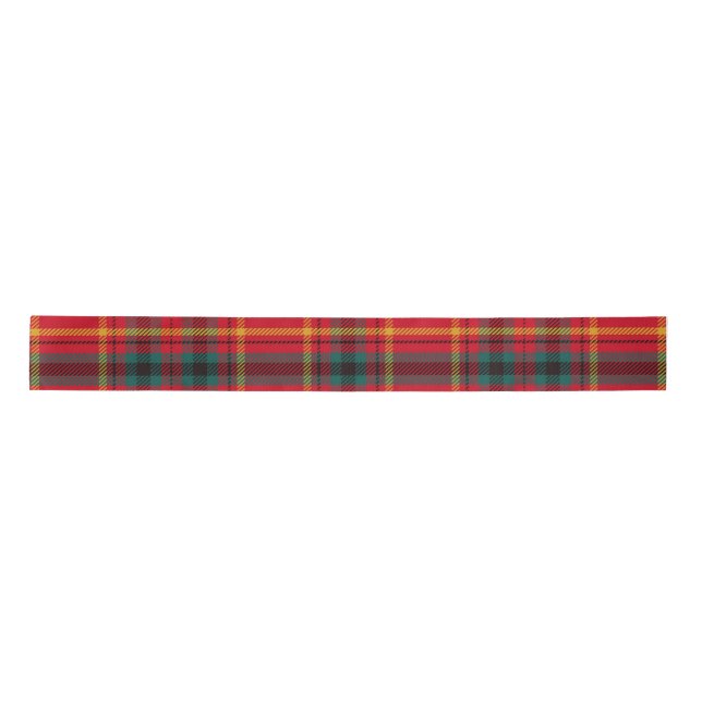 Traditional Christmas Red and Green Plaid Satin Ribbon (Front)