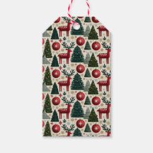 Traditional Christmas Reindeer Tree Pattern