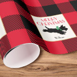 Traditional Christmas Scottie Dog Custom Red Wrapping Paper<br><div class="desc">Stylish Christmas wrapping paper featuring a festive Scottie dog dashing along! This cute design also features a traditional Buffalo Plaid pattern in red and black. All the text can be personalized,  so you can make your gift wrap truly unique.</div>