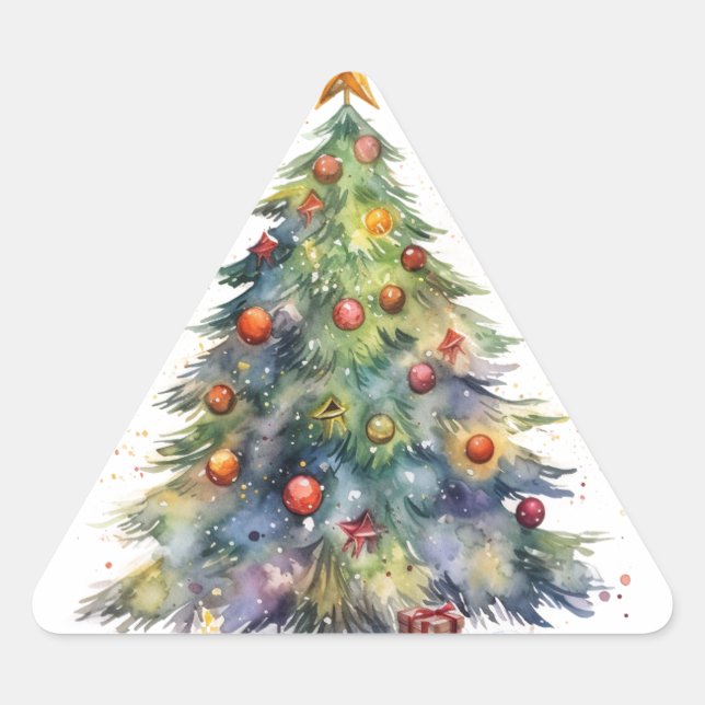 Traditional Christmas Tree Stickers (Front)