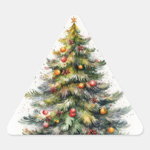 Traditional Christmas Tree Stickers
