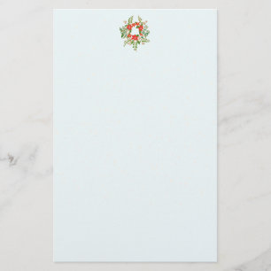 Traditional Christmas Wreath Stationery