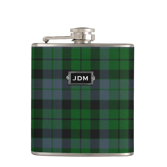 Traditional Clan MacKay Tartan Plaid Flask (Front)