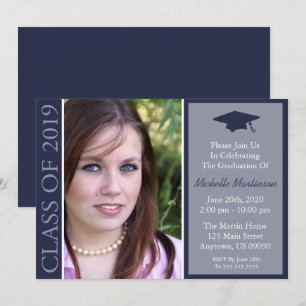 Traditional Class Of 2019 Graduation (Midnight) Invitation