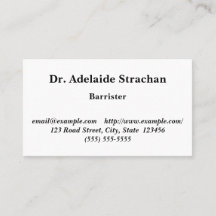 Traditional, Classic Business Card