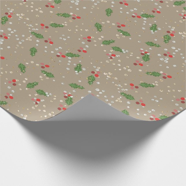 Traditional/Classic Christmas Floral Paper (Corner)