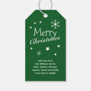 Traditional - Classic Green - Christmas Gift Tags
