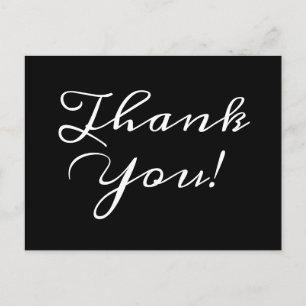 Traditional, Classic "Thank You!" Postcard