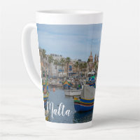 Traditional colorful fishing boats in Malta