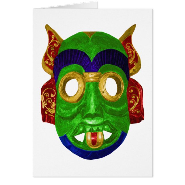Traditional Colourful Thai Mask (Front)