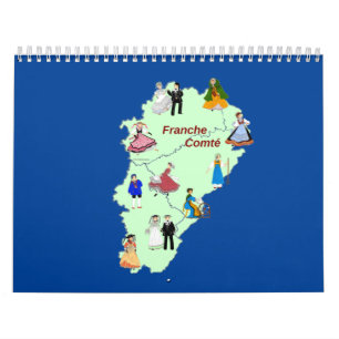 Traditional Costume of Franche-Comté Calendar