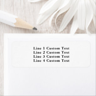 Traditional Custom Business 4 Lines of Serif Text