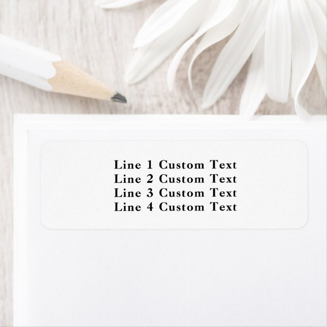 Traditional Custom Business 4 Lines of Serif Text (Insitu)