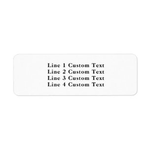 Traditional Custom Business 4 Lines of Serif Text