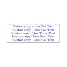 Traditional Custom Business 5 Lines of Serif Text