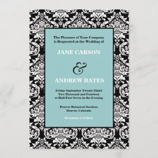 Traditional Damask Invitation