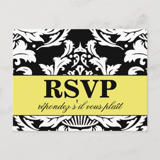 Traditional Damask Postcard (Front)