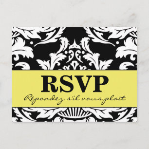 Traditional Damask Postcard