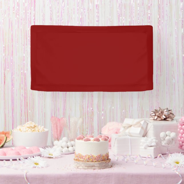 Traditional - Dark Red Banner (Party)