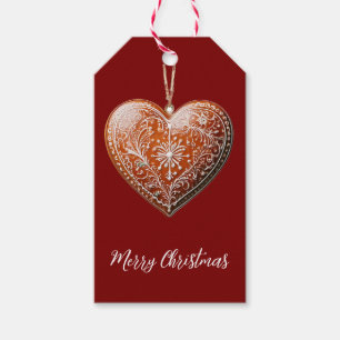 Traditional Decorated Christmas Cookie Holiday Gift Tags