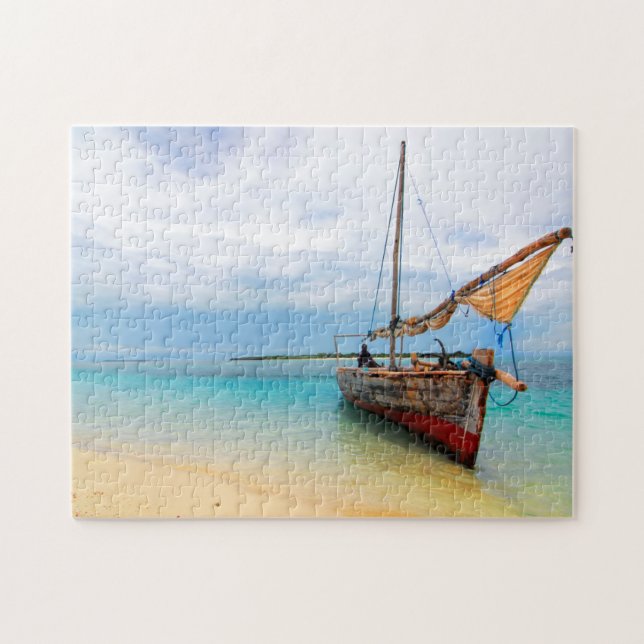 Traditional Dhow, Zanzibar, Tanzania Jigsaw Puzzle (Horizontal)