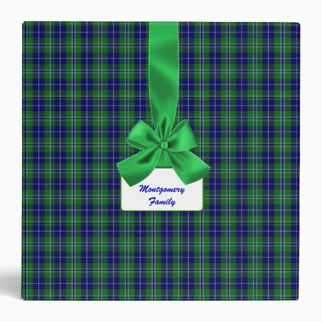 Traditional Douglas Clan Plaid Custom Binder (Front)