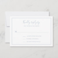 Traditional Dusty Blue Elegant Wedding