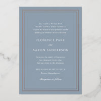 Traditional Dusty Blue Timeless Wedding