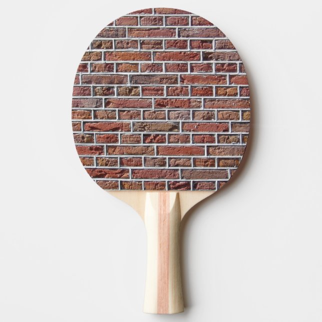 Traditional Dutch Brickwork Pointing Ping Pong Paddle (Front)