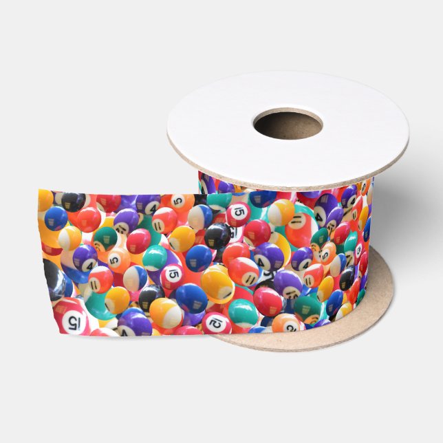 Traditional Eightball Colors, Satin Ribbon (Spool)