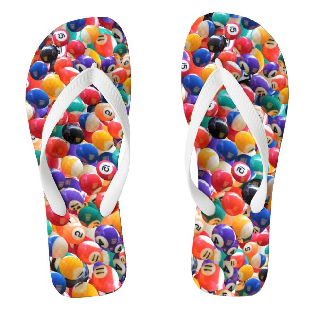 Traditional Eightball Colors, Thongs (Footbed)
