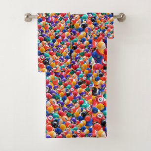 Traditional Eightball Colours Bath Towel Set